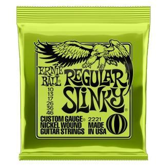 Ernie Ball 2221 Elektromos gitár húrkészlet, Regular Slinky, Nikkellel bevont acél, 10-46