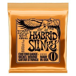 Ernie Ball 2222 Elektromos gitár húrkészlet, Hybrid Slinky, Nikkellel bevont acél, 09-46