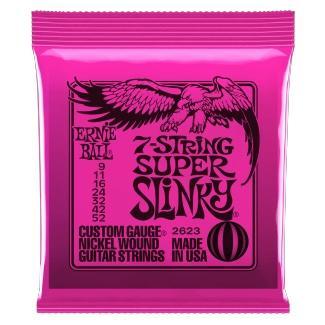 Ernie Ball 2623 Elektromos gitár húrkészlet, Super Slinky7, Nikkellel bevont acél, 09-52