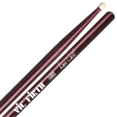 Vic Firth SDW Dave Weckl Signature szériás hickory dobverő, hordó fejtípus, hossz: 413mm - átmérő: 14,2mm, bordó