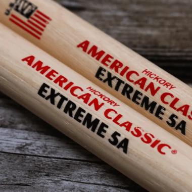 Vic Firth X5AN American Classic Extreme 5AN hickory dobverő, csepp fejtíp., nejlon fej, hossz: 419mm - átm.: 14,4mm