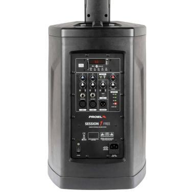 Proel SESSION1FREE Hordozható 2ch oszlopsugárzó hangfal, SPLmax: 108dB, 400W peak, MP3/USB/SD/BT, AKKUS!