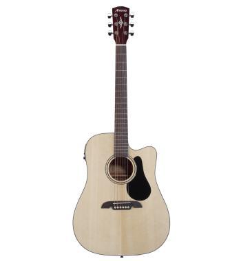 Alvarez RD26CE elektro-akusztikus gitár, dreadnought forma, lucfenyő fedlap, fényes natúr szín, tokkal