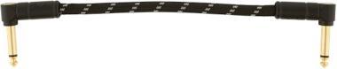 Fender Deluxe Series, pipás/pipás, 15 cm, fekete, patch kábel