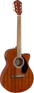 Fender FA-135CE Concert All-Mahogany, diófa fogólap, natúr, elektro-akusztikus gitár