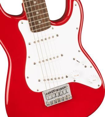 Squier Mini Stratocaster, babér fogólap, Dakota Red, elektromos gitár