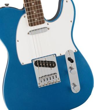 Squier Affinity Series Telecaster, babér fogólap, fehér koptató, Lake Placid Blue, elektromos gitár