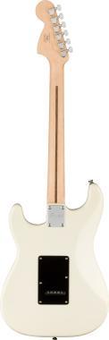 Squier Affinity Series Stratocaster HH, babér fogólap,fekete koptató,Olympic White, elektromos gitár