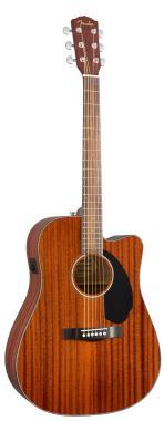 Fender CD-60SCE Dreadnought, diófa fogólap, mahagóni, elektro-akusztikus gitár