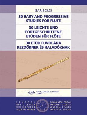 EMB 8007 30 etűd fuvolára kezdőknek és haladóknak - kotta
