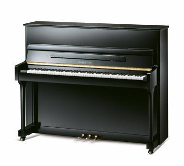Pearl River Akustické pianino, 88 kláves, 118cm vysoké, černé, se židlí