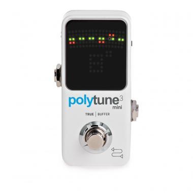 TC Electronic POLYTUNE 3 MINI kis méretű polifónikus tuner pedál különböző hangolási módokkal