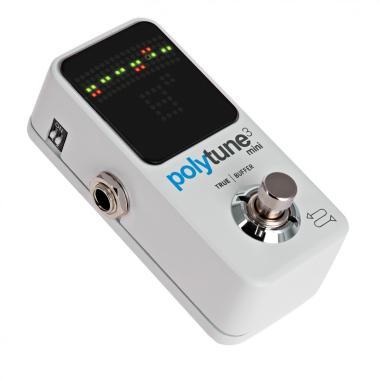 TC Electronic POLYTUNE 3 MINI kis méretű polifónikus tuner pedál különböző hangolási módokkal