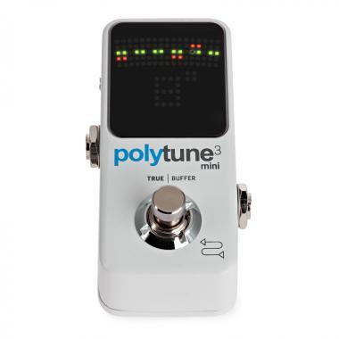 TC Electronic POLYTUNE 3 MINI kis méretű polifónikus tuner pedál különböző hangolási módokkal
