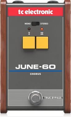 TC Electronic JUNE-60 legendás sztereó kórus effektpedál 2-gombos effektválasztóval és BBD áramkörrel