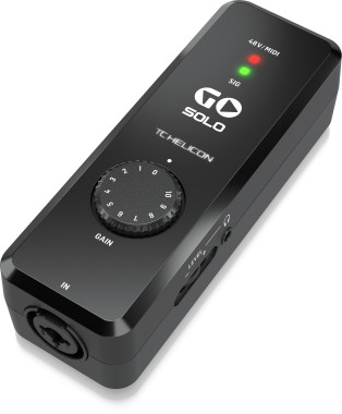 TC Helicon GO SOLO High-Definition Audio/MIDI Interface for Mobile Devices