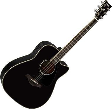 Yamaha FGX830C Black elektro-akusztikus gitár