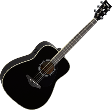Yamaha FG-TA TransAcoustic Black elektro-akusztikus gitár