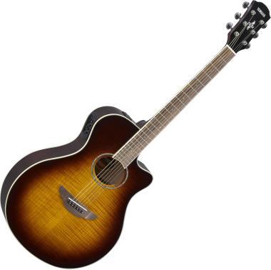 Yamaha APX600FM elektroakustická kytara, tabákově hnědý sunburst