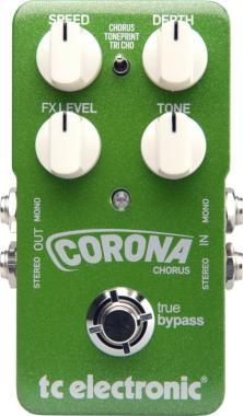 TC Electronic Corona Chorus TonePrint-kompatibilis kóruspedál 2 beépített kórussal, hangszínszabályzóval
