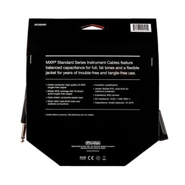 Dunlop DCIS20R Dunlop DCIS20R MXR STANDARD hangszerkábel / egyenes-pipa / 6m