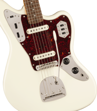 Squier Classic Vibe 60s Jaguar, jávor fogólap , Olympic White szín, elektromos gitár