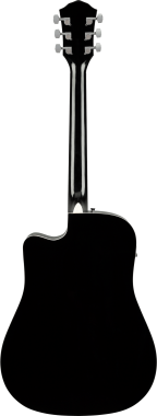 Fender FA-125CE Dreadnought akusztikus gitár, fekete