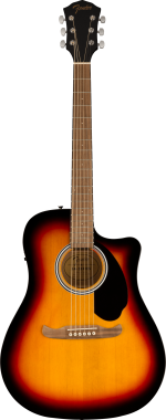 Fender FA-125CE Dreadnought akusztikus gitár, Sunburst szín
