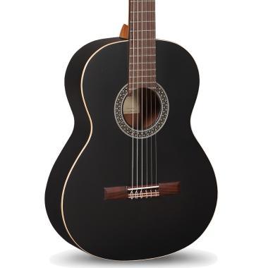 Alhambra ALH-1C Black Satin + case Gitár 1C Black Satin, cédrus, mahagóni fekete, indiai rózsafa fogólap, szegélyezet, tokkal