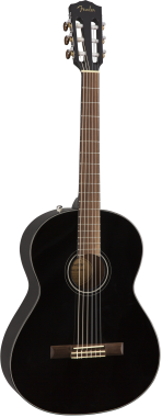 Fender CN-60S Concert Black klasszikus gitár, fekete