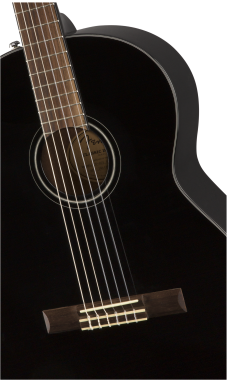 Fender CN-60S Concert Black klasszikus gitár, fekete