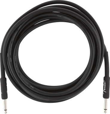 Fender Professional Series, 4,5 m, egyenes-egyenes gitárkábel,fekete
