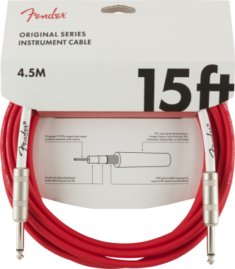 Fender Original Series giártkábel, 4,5m, Fiesta Red szín