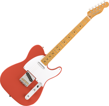 Fender Vintera '50s Telecaster, juhar fogólap, Fiesta Red színű elektromos gitár