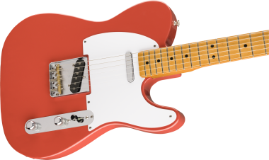 Fender Vintera '50s Telecaster, juhar fogólap, Fiesta Red színű elektromos gitár