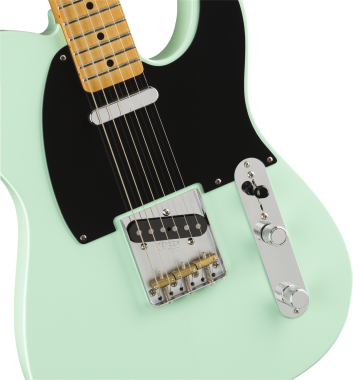 Fender Vintera '50s Telecaster, Modified, juhar fogólap, Surf Green színű elektromos gitár