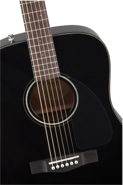 Fender CD-60 Dreadnought V3 Black akusztikus gitár, fekete