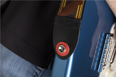 Fender Strap Blocks 4 db-os hevederzár, fekete/piros