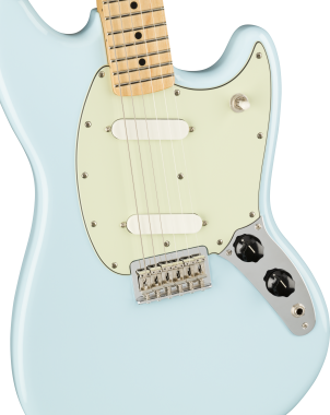 Fender Player Mustang elektromos gitár, juhar fogólappal, Sonic Blue szín