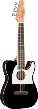 Fender Fullerton Tele Uke elektro-akusztikus ukulele, fekete