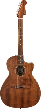 Fender Newporter Special elektro-akusztikus gitár, mahagóni