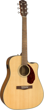 Fender CD-140SCE Dreadnought elektro-akusztikus gitár, natúr szín