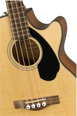 Fender CB-60SCE Natural, natúr színű elektro-akusztikus basszusgitár