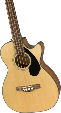 Fender CB-60SCE Natural, natúr színű elektro-akusztikus basszusgitár