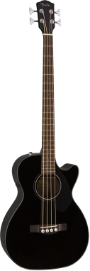Fender CB-60SCE Black elektro-akusztikus basszusgitár, fekete