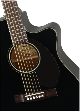 Fender CC-60SCE Concert elektro-akusztikus gitár, fekete