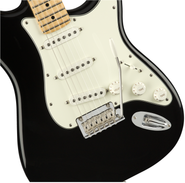 Fender Player Stratocaster, juhar fogólap, fekete elektromos gitár