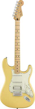 Fender Player Stratocaster, HSS hangszedő kiosztás, juhar fogólap,Buttercream színű elektromos gitár