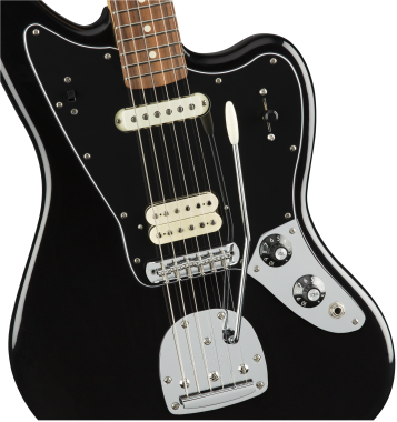 Fender Player Jaguar elektromos gitár, Pau Ferro fogólappal, fekete