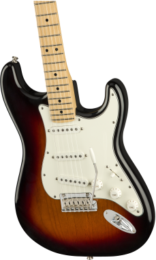 Fender Player Stratocaster, juhar fogólap, 3 színű Sunburst elektromos gitár